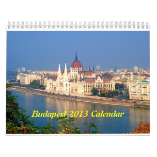 Budapest, Hongarije 2013-kalender Kalender