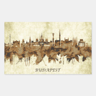 Budapest Hongarije Cityscape Rechthoekige Sticker