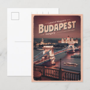 Budapest Hongarije  Liberty Bridge geschenken Briefkaart