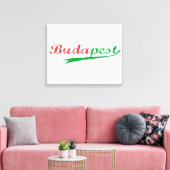 BUDAPEST, Hongarije, Magyar, Poster Boedapest Canvas Afdruk (Insitu (Woonkamer))