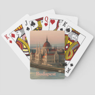 Budapest Hongarije Parlement Gebouw Pokerkaarten