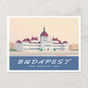 Budapest Hongarije Parlementsgebouw Reizen Briefkaart
