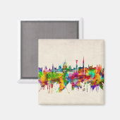 Budapest Hongarije Skyline Magneet (Voorkant / Achterkant)