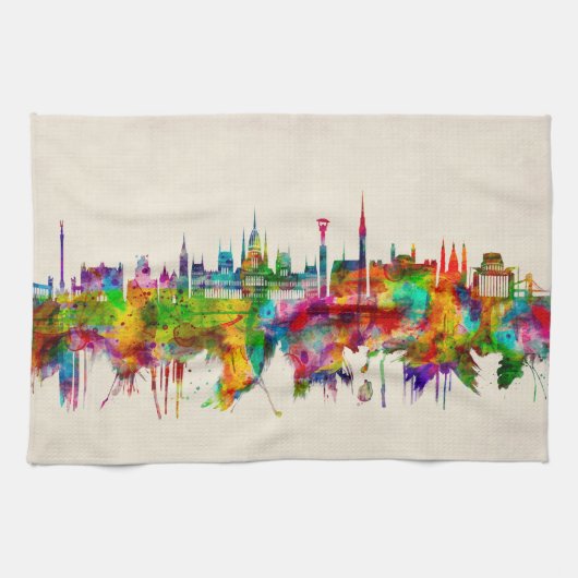 Budapest Hongarije Skyline Theedoek (Horizontaal)