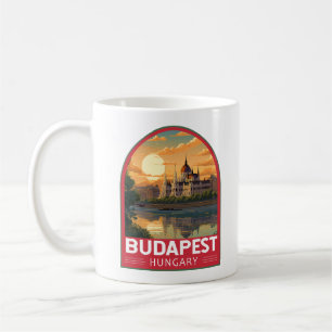 Budapest Hongarije Travel Art Vintage Koffiemok