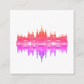 Budapest Hungary Parlement Architecture Sketch Informatiekaartje (Voorkant)