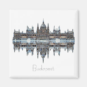 Budapest Hungary Parlementsarchitectuur Magnet Magneet