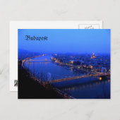 Budapest kilato, Budapest carte postale Danube (Devant / Derrière)