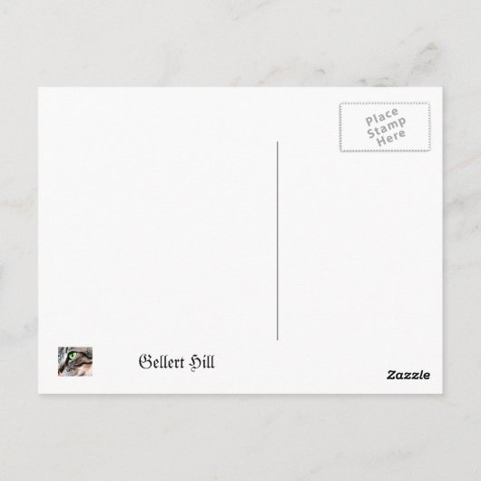 Budapest kilato, Budapest carte postale Danube (Dos)