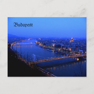 Budapest kilato, Budapest carte postale Danube