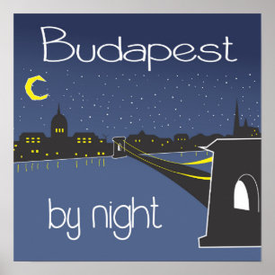 Budapest la nuit, affiche de Budapest