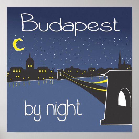 Budapest la nuit, affiche de Budapest (Devant)