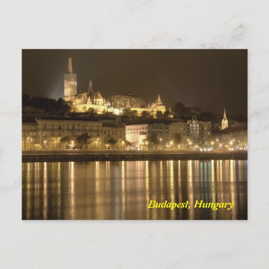 Budapest par la carte postale de nuit (Devant)