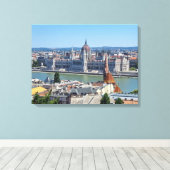 Budapest Parlement hongrois vue impression (Insitu (Plancher de Bois))