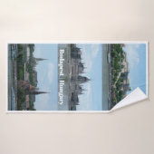 Budapest Photographies serviette de bain en texte  (Serviette de bain)