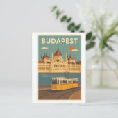 Budapest postcard briefkaart (Staand voorkant)