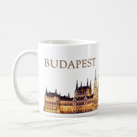 Budapest Travel Souvenir Koffiemok (Links)