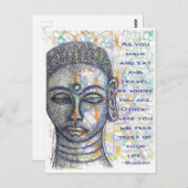 Buddah Briefkaart Sketch (Voorkant / Achterkant)