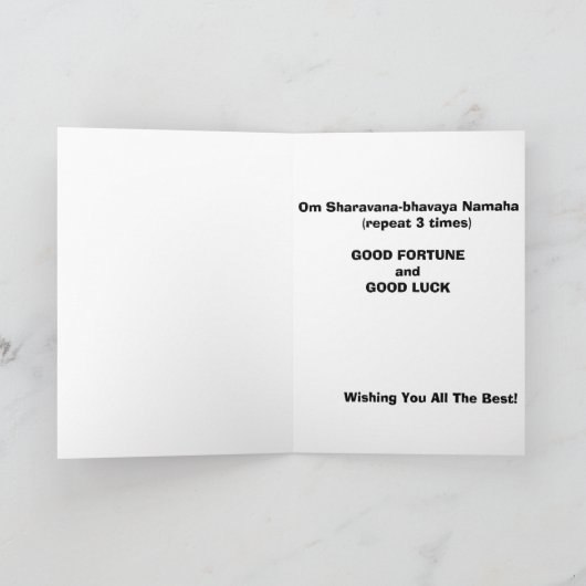 buddah kaart (Binnen)