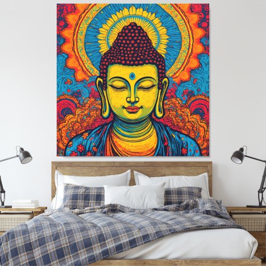 BUDDHA-12 CANVAS AFDRUK (Insitu (Slaapkamer))