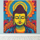 BUDDHA-12 CANVAS AFDRUK (Insitu (Houten vloer))