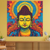 BUDDHA-12 CANVAS AFDRUK (Insitu (Woonkamer))