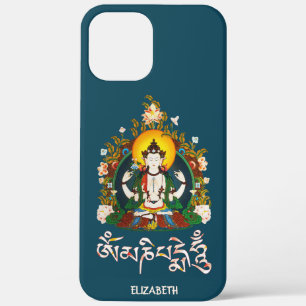 Buddha Amitabha Om Mani Padme Hum Tibetan Design iPhone 12 Pro Max Hoesje