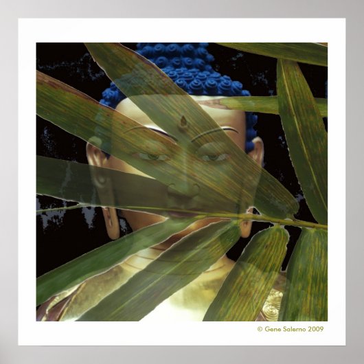 Buddha Bamboo Poster (Voorkant)