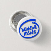 Buddha Binnen Ronde Button 3,2 Cm (Voorkant /achterkant)