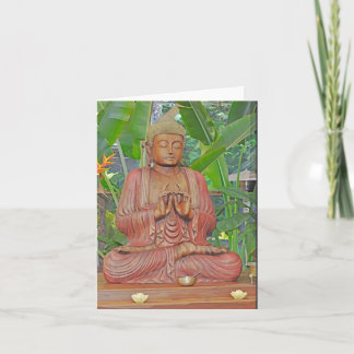 Buddha, blank note card bedankkaart