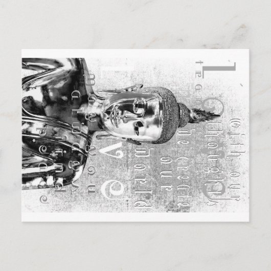 Buddha Blessing Briefkaart (Voorkant)