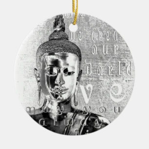 Buddha Blessing Keramisch Ornament