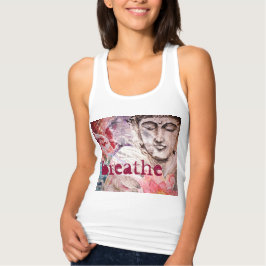Buddha Breathe Waterverf Art Tanktop
