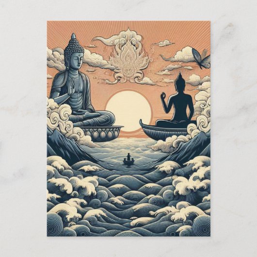 Buddha Briefkaart (Voorkant)