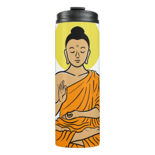 Buddha cartoon Buddhism.net Thermosbeker