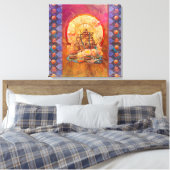 BUDDHA DE ENLIGHTEN ÉÉN CANVAS AFDRUK (Insitu (Slaapkamer))