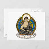 Buddha Dhyana Mudra Briefkaart (Voorkant / Achterkant)