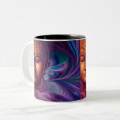 Buddha Dream — Two-Tone koffie mok (Voorkant links)