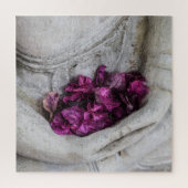 "BUDDHA ET PETALS ROSES" JIGSAW PUZZLE (Vertical)