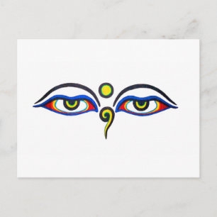Buddha Eyes Briefkaart