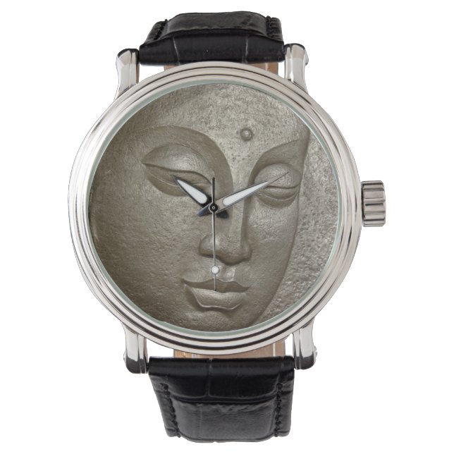 Buddha face horloge (Voorkant)