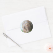 Buddha Face Ronde Sticker (Envelop)