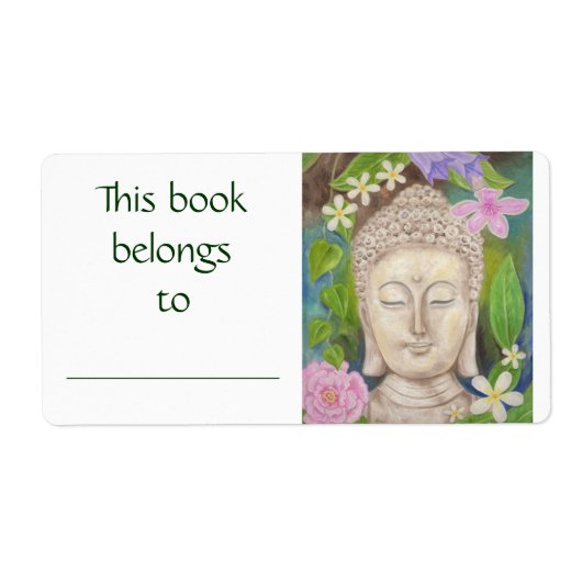 Buddha Flower boeketiket Etiket (Voorkant)