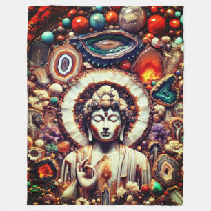 Buddha Geode Wall Fleece Deken