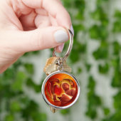 BUDDHA Hart | vuurrood Sleutelhanger (Hand)