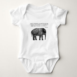Buddha Henna Wisdom Elephant Romper