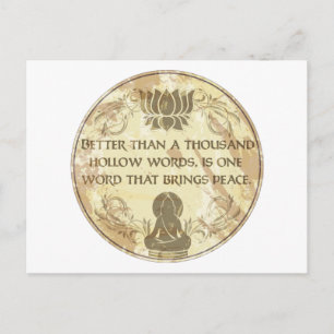Buddha Hollow Words Briefkaart