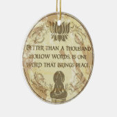 Buddha Hollow Words Keramisch Ornament (Rechts)