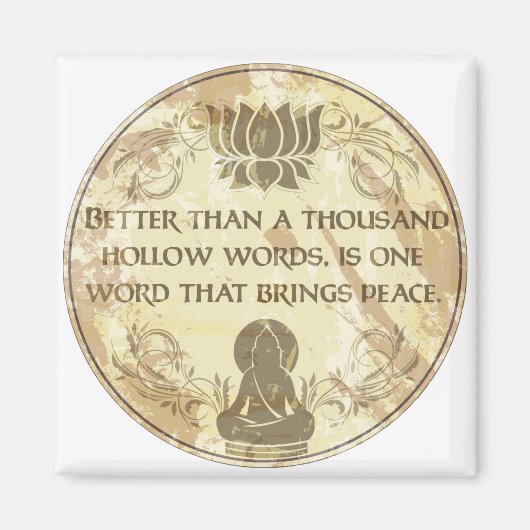 Buddha Hollow Words Magneet (Voorkant)