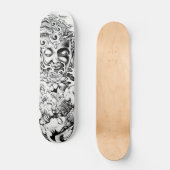Buddha Japanse demon Lotus Palace Wave Skateboard (Voorkant)